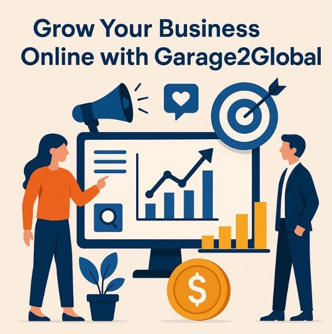 grow your business online with garage2global